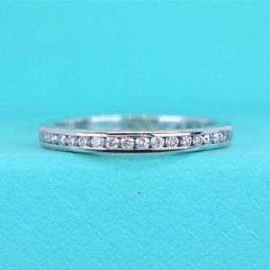 20113 Tiffany & Co. Platinum Diamond 2mm Channel Full Eternity Wedding Band 6